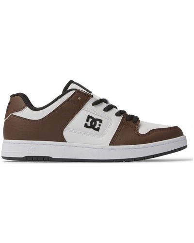 DC Shoes Chaussures de Skate MANTECA 4 Sn white brown - Marron