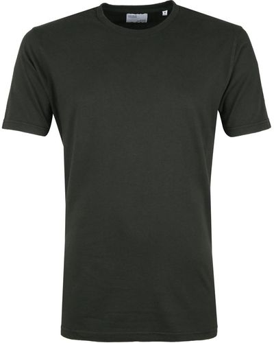 COLORFUL STANDARD T-shirt T-shirt Bio Vert Foncé - Noir