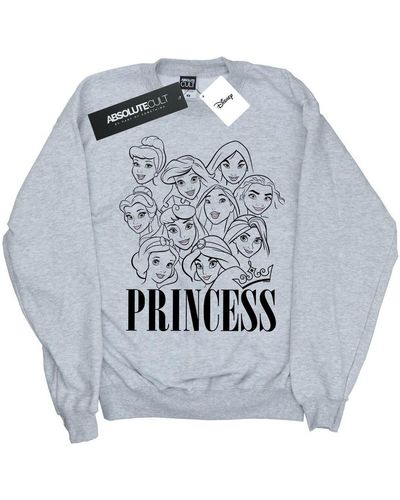 Disney Sweat-shirt Princess Multi Faces - Métallisé