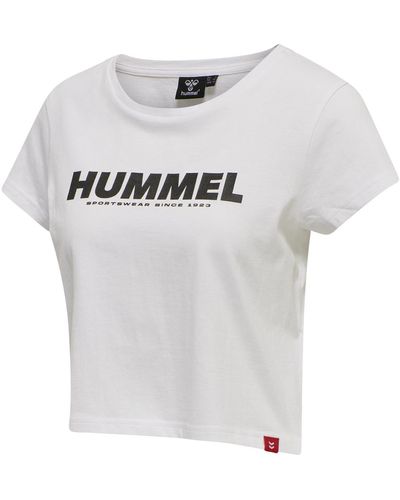 Hummel T-shirt T-shirt crop Legacy - Gris