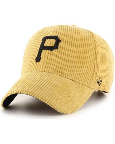 '47 Casquette 47 CAP MLB PITTSBURGH PIRATES THICK CORD MVP MAIZE - Jaune