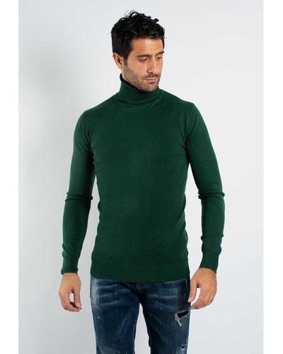 Hollyghost Pull Pull fin col roulé YY02 - Vert