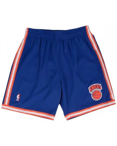 MITCHELL AND NESS Short Short NBA New York Knicks 1991 - Bleu