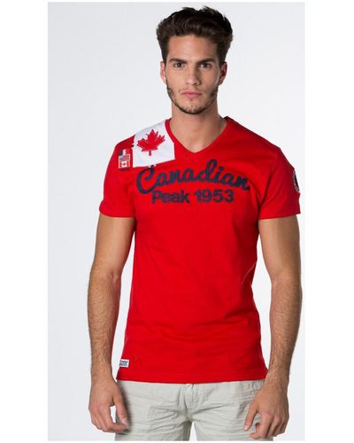 Canadian Peak T-shirt JAILOR t-shirt pour - Rouge