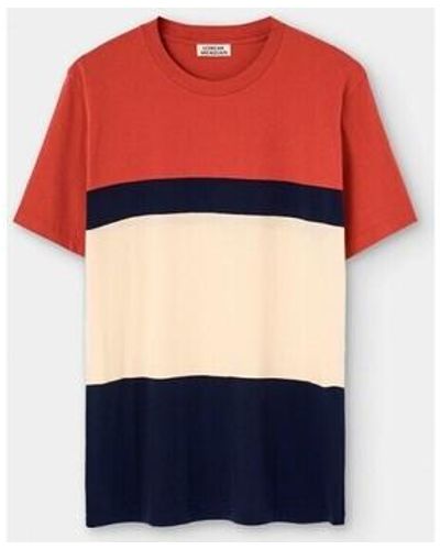 Loreak Mendian T-shirt Loreak Oleta Tshirt Red Clay - Bleu