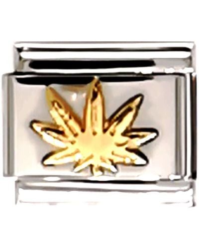 Nomination Bracelets Maillon Feuille de Cannabis Or - Métallisé
