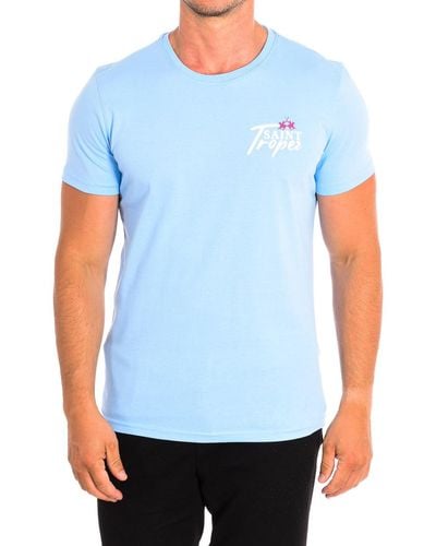La Martina T-shirt TMR605-JS354-07003 - Bleu