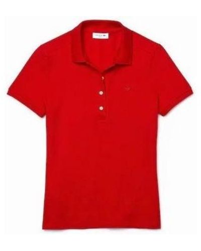 Lacoste Polo Polo Slim Fit rouge