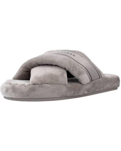 Tommy Hilfiger Chaussons COMFY HOME SLIPPERS WITH - Gris