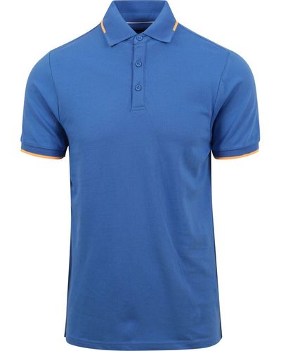 Suitable T-shirt Polo Fluo B Bleu