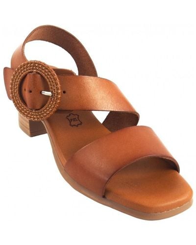 Eva Frutos Chaussures Sandale pour en cuir 3420 - Marron