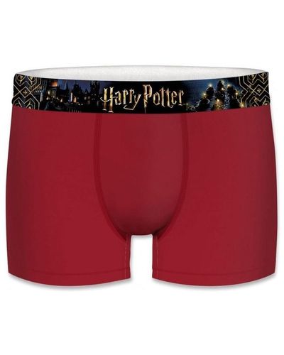 Harry Potter Boxers Boxer Coton ASS1 Rouge Noir