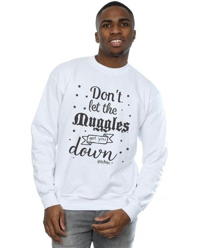 Harry Potter Sweat-shirt Don't Let The Muggles - Blanc