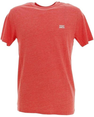 Teddy Smith T-shirt The tee 1 mc - Rouge
