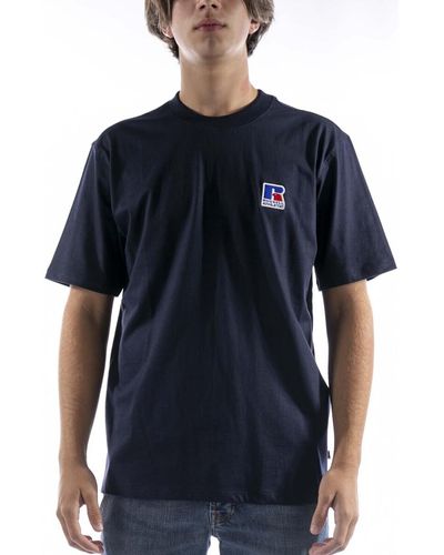 Russell T-shirt T-Shirt Badley Blu - Bleu