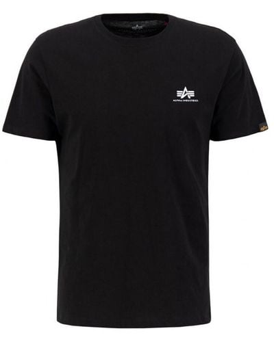 Alpha T-shirt Petit logo Basic T - Noir
