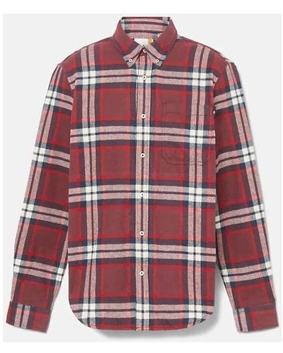 Timberland Chemise TB0A6GKH HEAVY FLANNEL PLAID-J60 PORTR - Rouge