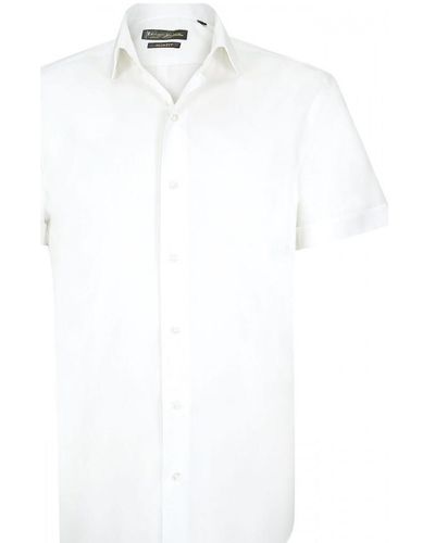 Emporio Balzani Chemise chemisette unie matteo blanc