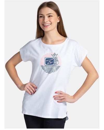 KILPI T-shirt T-shirt en coton pour NELLIM-W - Blanc