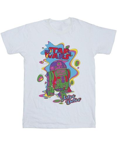 Disney T-shirt R2D2 Pop Art - Blanc