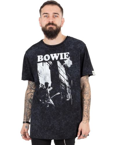David Bowie T-shirt NS7206 - Noir