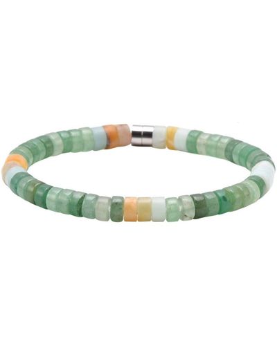 Sixtystones Bracelets Bracelet Perles Heishi Aventurine -Medium-18cm - Vert