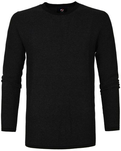 Suitable Sweat-shirt Pull Leo Coton Noir