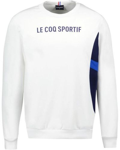 Le Coq Sportif Sweat-shirt Sweater Mixte - Blanc