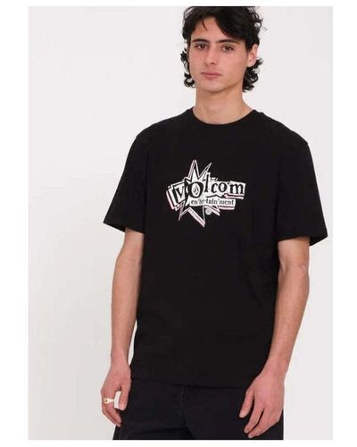 Volcom T-shirt Camiseta V Entertainment Basic Black - Noir