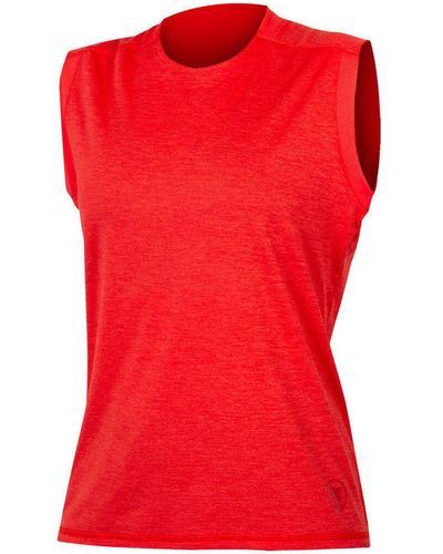 Endura Chemise Camiseta Tank Top SingleTrack para mujer - Rouge