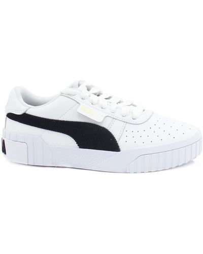 PUMA Bottes Cali Corduroy Wn's Sneakers White Black 37466301 - Blanc