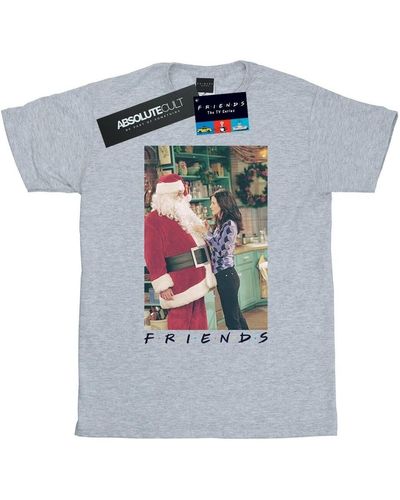Friends T-shirt Chandler Claus - Gris