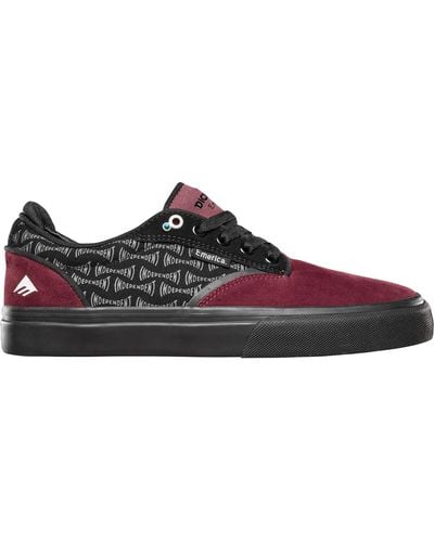 Emerica Chaussures de Skate DICKSON X INDEPENDENT RED BLACK - Marron