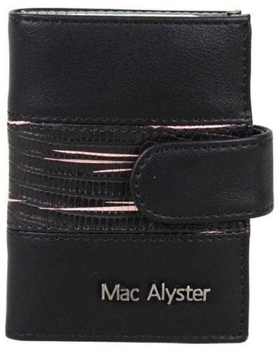 Mac Alyster Porte-monnaie Porte cartes bicolore 726A anti piratage RFID - Noir