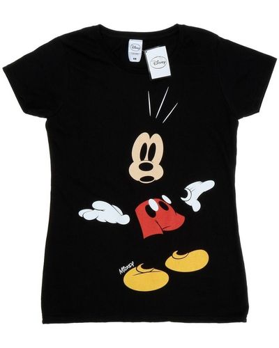 Disney T-shirt Mickey Mouse Surprised - Noir