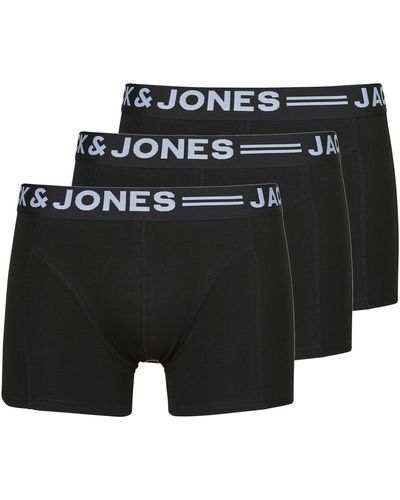 Jack & Jones Boxers SENSE TRUNKS 3-PACK - Noir