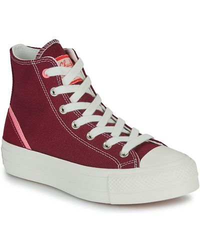 Converse Baskets montantes CHUCK TAYLOR ALL STAR LIFT - Rouge