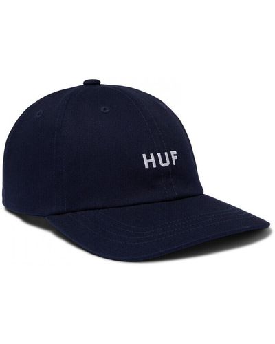 Huf Casquette Cap set og cv 6 panel hat - Bleu