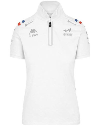 Kappa T-shirt Polo Ashaw BWT Alpine F1 Team - Blanc