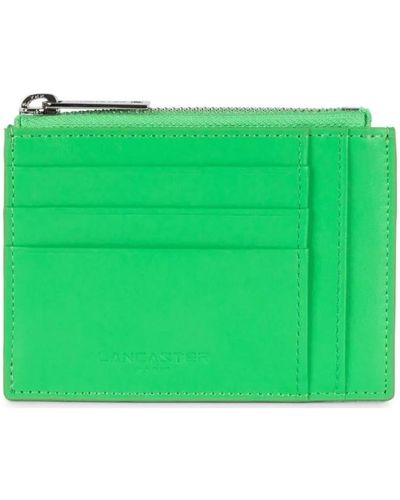 Lancaster Portefeuille Porte cartes Ref 57147 Vert Eco 12*9*1 cm