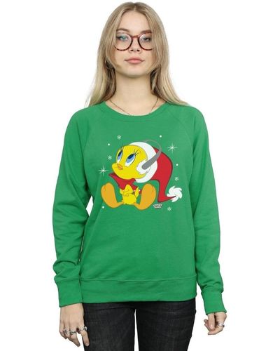 Dessins Animés Sweat-shirt Christmas Tweety - Vert