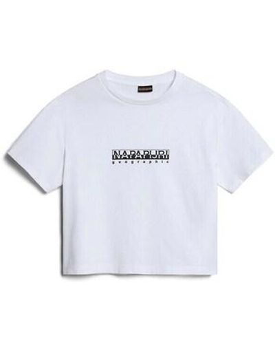 Napapijri T-shirt Sbox Crop 3 - Blanc