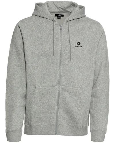 Converse Sweat-shirt Go-To Embroidered Star Chevron - Gris