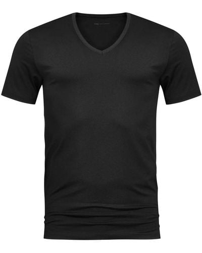 Mey T-shirt T-shirt Col-V Dry Coton Noir