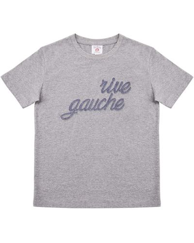 Bons Baisers De Paname T-shirt T Shirt Rive Gauche Chiné - Gris