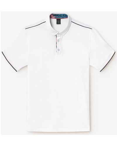Le Temps Des Cerises T-shirt Polo cotrel blanc