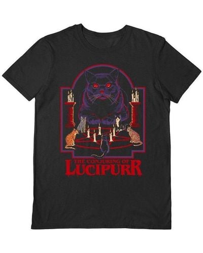 Steven Rhodes T-shirt The Conjuring Of Lucipurr - Noir
