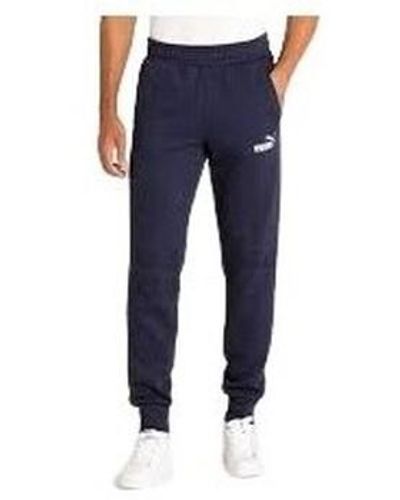 PUMA Jogging Pantaloni Essentials Logo da uomo (586748) - Bleu