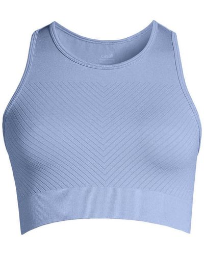 Casall Sweat-shirt Essential Block Seamless Sport Top - Bleu