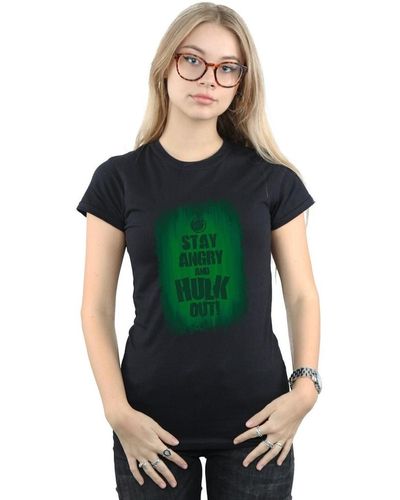 Marvel T-shirt Hulk Stay Angry - Vert
